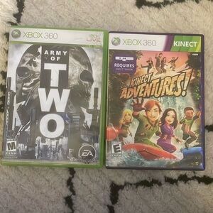 Pre-Owned XBox 360 Games - Army of Two & Kinect Adventures